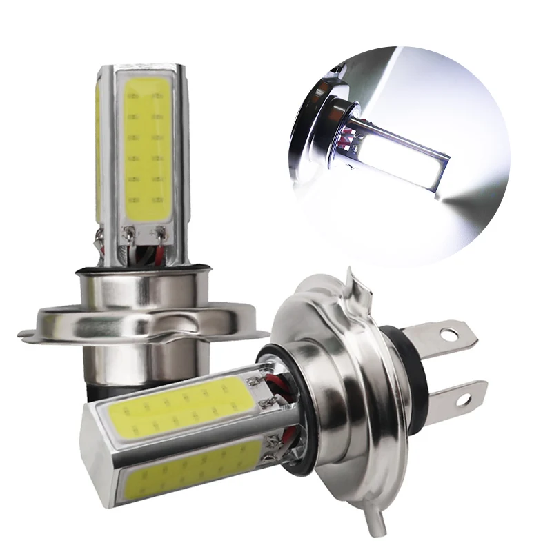 

2Pcs Super Bright H4 Hi/Lo Motorcycle Headlight Bulbs P15D Led H6 BA20D LED Light Bulbs for Motorbike Headlight 12V White