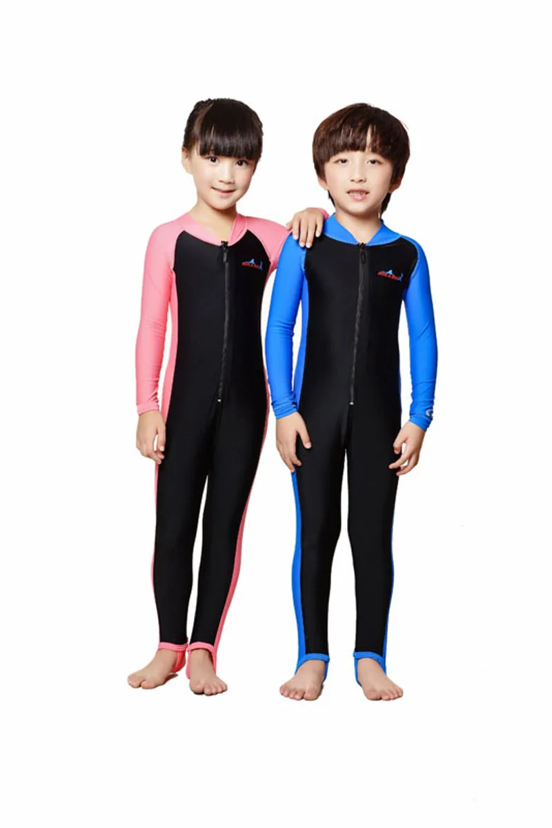 LS-C02-2 Child Kids Full Cover Swimwear Dive Skin Stinger Suit Sun Protection Wetsuit Jump Suits