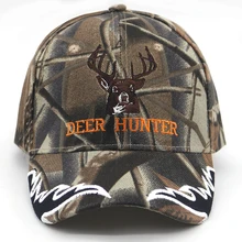 Бейсболка в стиле ретро с вышивкой оленя, камуфляжная кепка с оленем, камуфляжная кепка, хлопковая регулируемая бейсболка в стиле хип-хоп, универсальная бейсболка