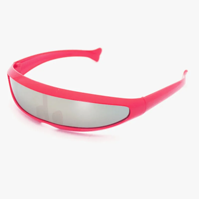 Узкие циклопы солнцезащитные очки UV400 индивидуальные зеркальные линзы костюм очки Новые вечерние украшения