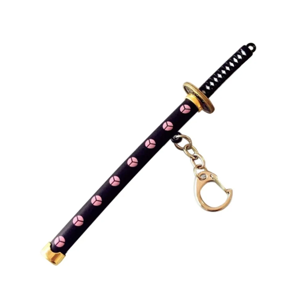 

Samurai Sword Game Model Keyring Unisex Key Chain with Scabbard Keychain Waist Hanging Pendant Key Ring Gift Collection