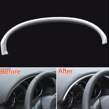 

ABS Car styling Car Interior Instrument Frame Dashboard Frame Panel Trim Cover Molding Strip Fit For 2015 Mazda CX-5