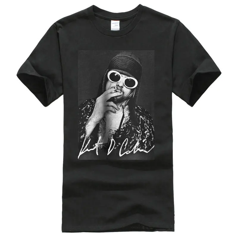 Fashion 100% Cotton T Shirt Crew Neck Short Sleeve Kurt