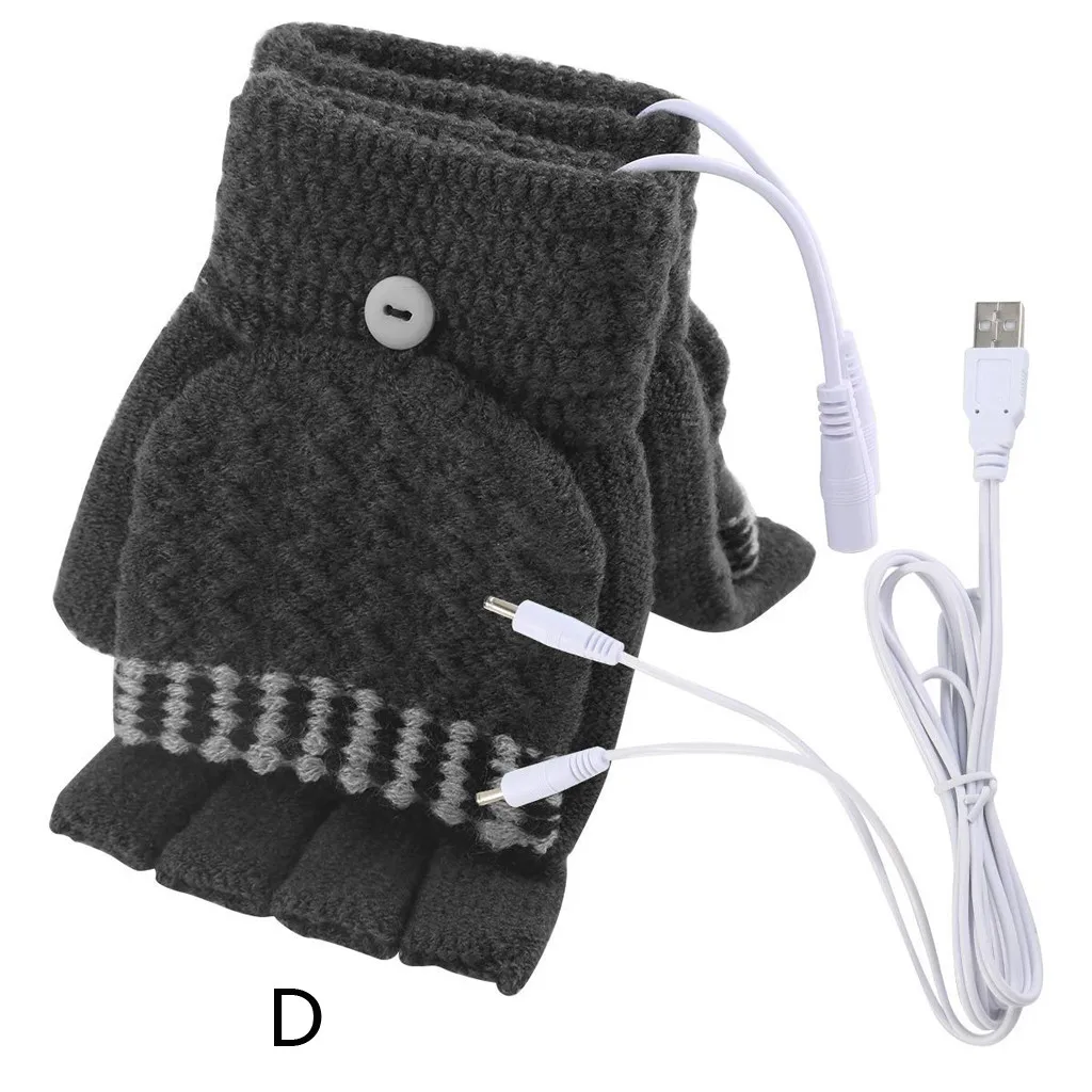 2018 New Design 5V USB Powered Heating Heated Winter Hand Warmer Gloves