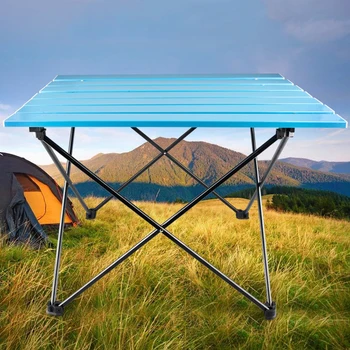 

Portable Table Foldable Folding Camping Hiking Desk Traveling Outdoor Picnic New Al Alloy Ultra-light Outdoor chair beach chair
