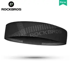 ROCKBROS спортивный Напульсник для бега, велоспорта, спортзала, Верховная повязка на голову для мужчин, фитнеса, йоги, баскетбола, Нескользящая