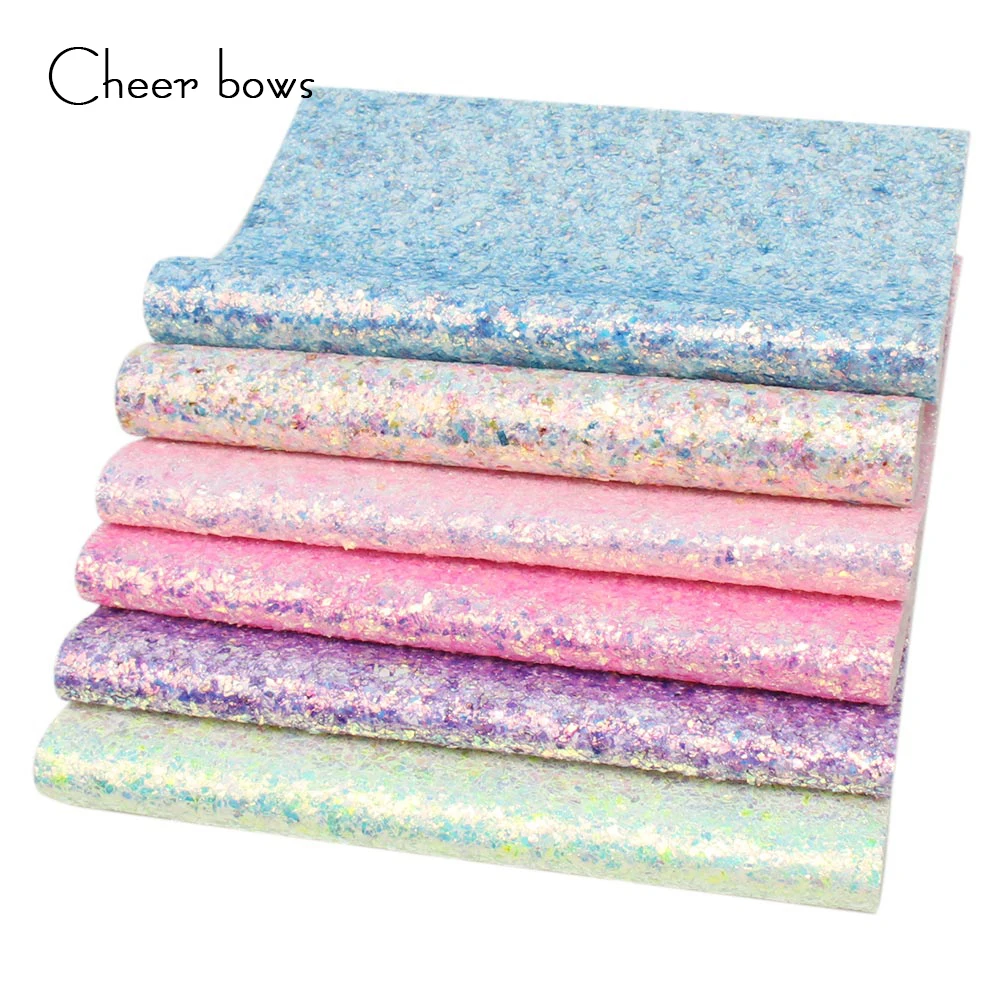 Cheerbow 6 шт. Блестящий лист ткани Набор Блестящий ручной работы Hairbow материал диван украшение Кровати Аксессуары DIY ремесла поставщик