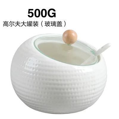 500gx2, 220gx 2 шт керамическая банка для приправ солевой горшок кухонные принадлежности коробка банка для приправ бак - Цвет: 6