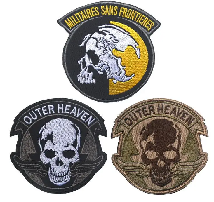 

Metal Gear Solid The Phantom Pain Outer Heaven patch militaires sans frontieres hook loo tactical patches morale for coat vest