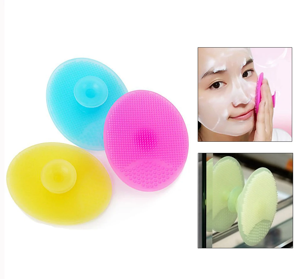 1 PC Silicone Wash Pad Face Exfoliating Blackhead Cleansing Brushes