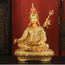 Gl/üCkliche Inneneinrichtung Sammlung Von Figuren Symbol Der Weisheit Und des Mitgef/üHls LIMEIA Padmasambhava Messing Statue Buddha Figur Religi/öSe Figuren skulptur Exotischer Stil