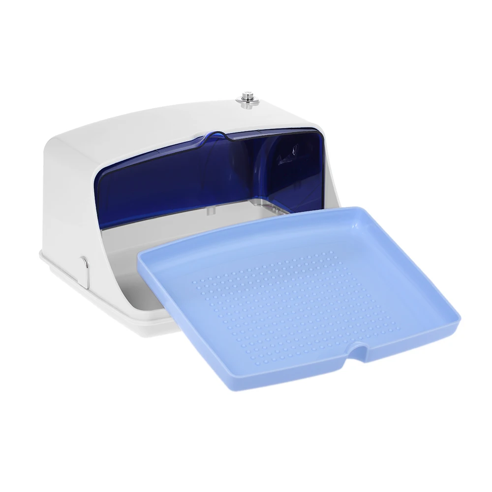 

5W Nail UV Sterilizer Cabinet Multifunctional Disinfection Clean Tool Flat Style Tray High Temperature Nail Sterilizer Box