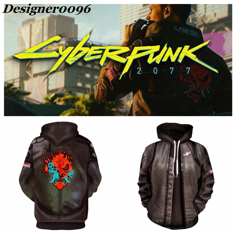 

Cyberpunk 2077 Cosplay Costume 2020 Top Games Cyberpunks 3D Print Hoodie Sweater Sports Top Adult Couple Clothes New style S-5XL