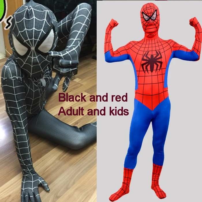 

Amazing Spider Man Costume Adult Kids Spandex Adulto 3D Spiderman Costumes Suit Cosplay Clothes Fantasia Halloween Costumes
