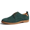 green leather shoes