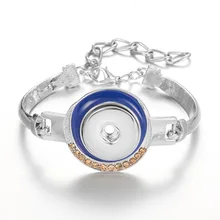 10 шт. браслет с застежкой имбирь женские Сменные ювелирные изделия Fit 18 мм Кнопка Винтаж оснастки очаровательный Кристал браслеты& Ba