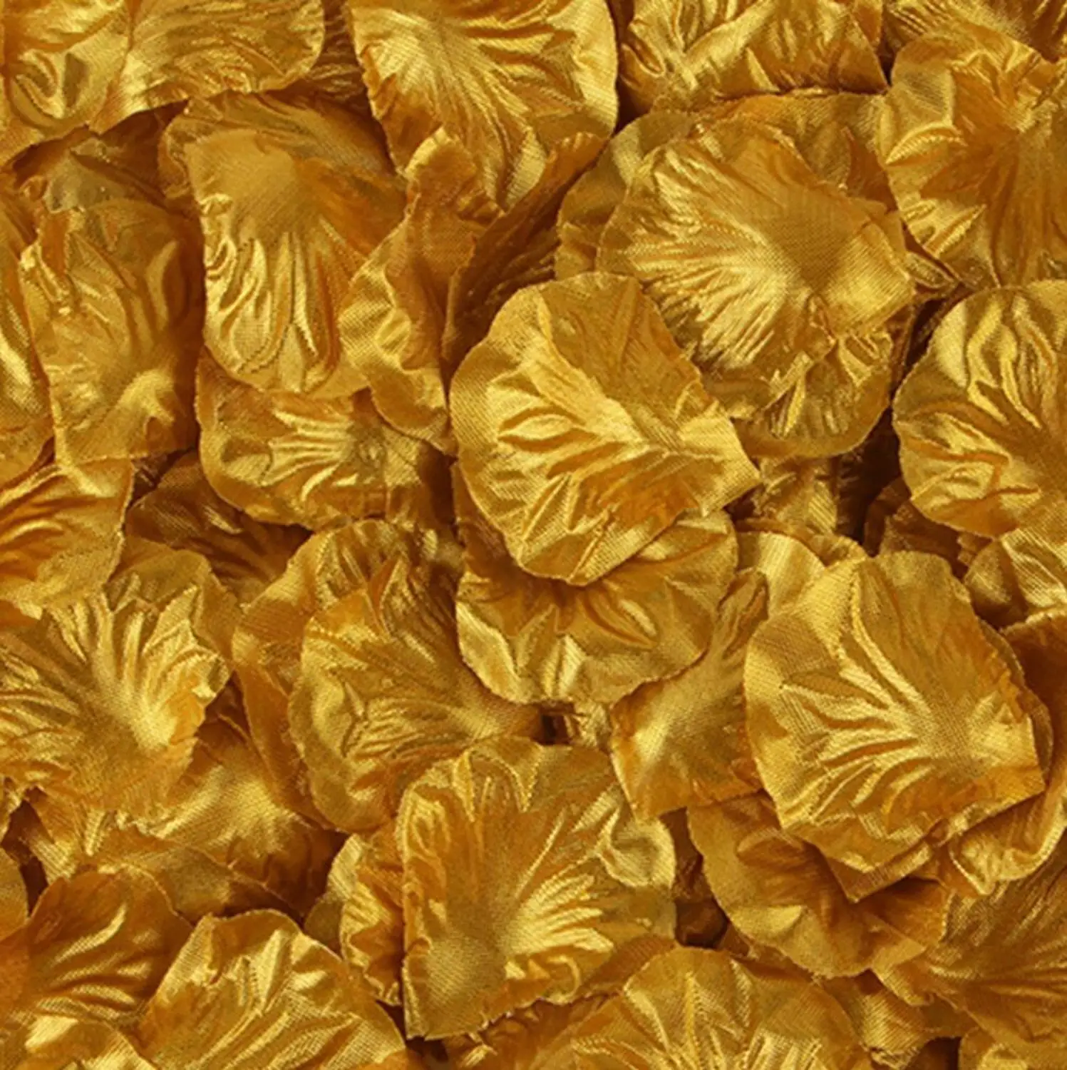 1000 шт Искусственные лепестки роз для девочек в цветочек, Шелковый лепесток искусственные лепестки для свадебные конфетти вечерние украшения событие H1 - Цвет: Gold