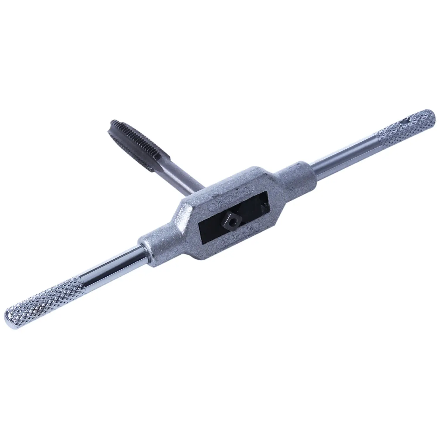 

6Pcs Hand Screw Thread Metric Plug Tap Set M3-M8 With Adjustable Tap Wrench