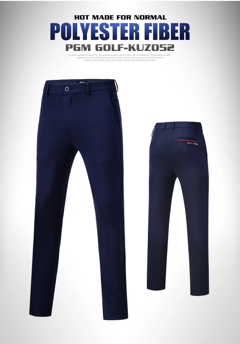 Новые зимние мужские утепленные брюки для гольфа PGM гольф длинных брюк Для мужчин Хай-упругие Спортивные штаны Размеры XXS-3XL