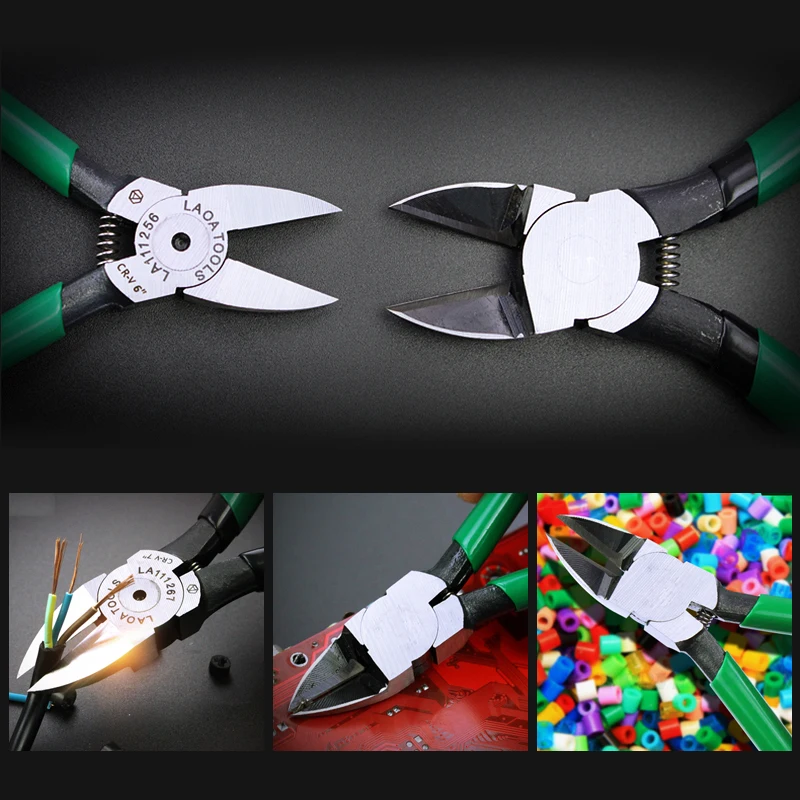 LAOA CR-V Пластик pliers4.5/5/6/7 дюймов Кусачки Электрические кусачки для кабеля диагональные плоскогубцы для ювелирных изделий