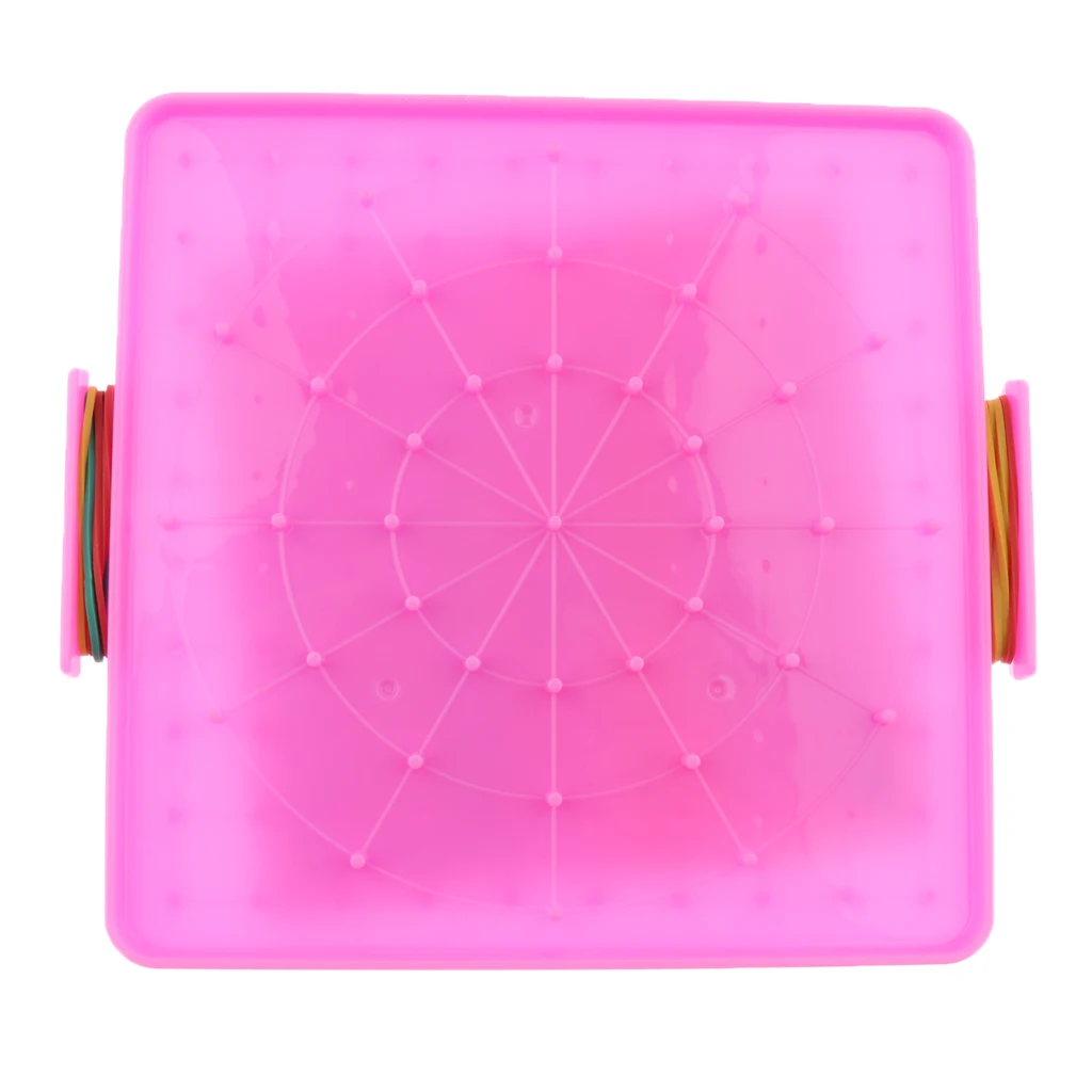 Plastic Nail Plate Boards Geoboard Puzzle Game Mathematics Nailboard For Kids Math Geometry Educational Toy Gifts