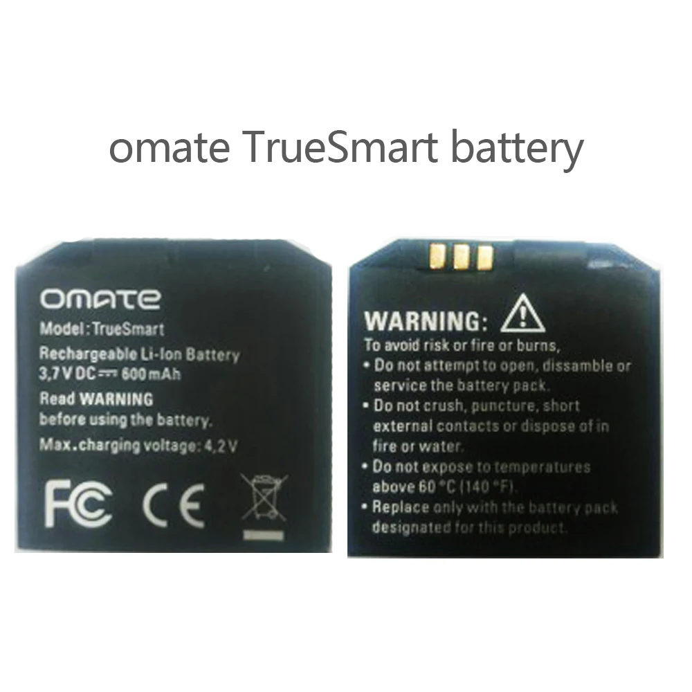 Аккумулятор OCTelect для смарт часов OMATE TRUESMART 600 мАч батарея TRUESMART|Аксессуары батарей|
