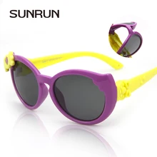 SUNRUN 2016 High Quality Baby Girls Brand Kids Sunglasses TR90 Polarized Children Glasses 100%UV Oculos De Sol Gafas S860