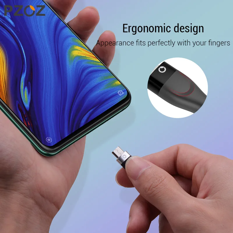 PZOZ Micro USB Cable Fast Charging 3A Microusb Cord For Samsung S7 Xiaomi Redmi Note 5 Pro Android Phone cable Micro usb charger
