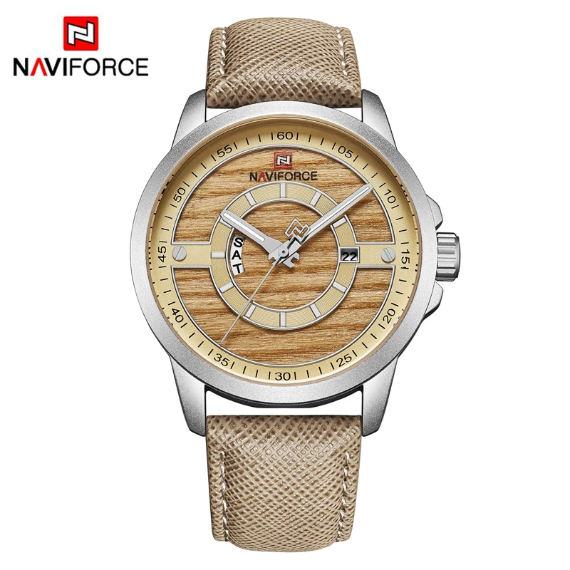 NAVIFORCE часы Для мужчин модные Повседневное спортивные армии Водонепроницаемый