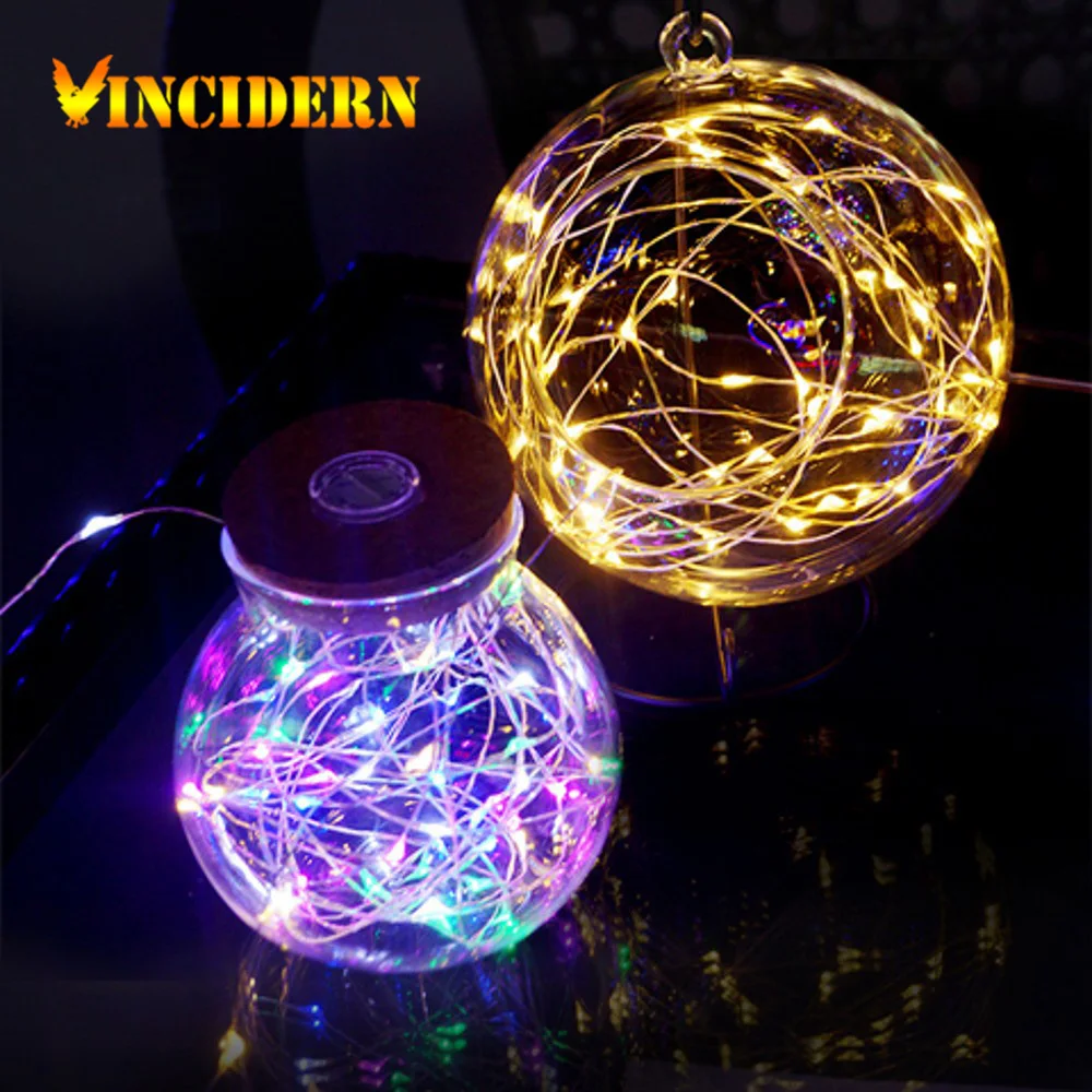 Outdoor LED Garland Ligthtig Light 2m Copper Wire String Lights