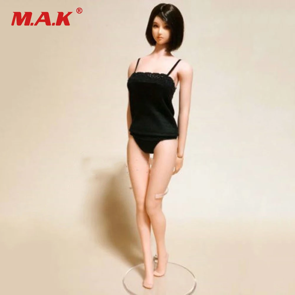 1//6 Scale White Female Underwear Sling shirt Sets Fit 12/" Women Body Figure