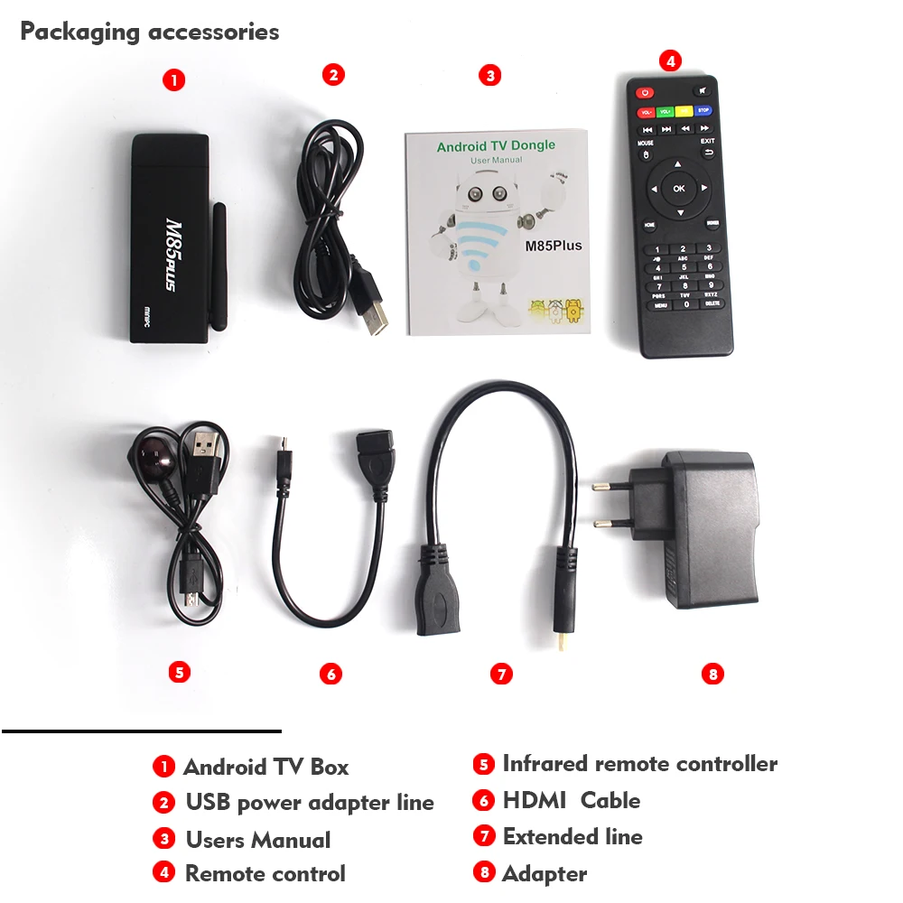 Мини ТВ Box Android 6,0 ОС Octa Ядро 4 К 1/8 ГБ Amlogic S905X 4 ядра Bluetooth многоязычная Смарт Media Player телеприставки