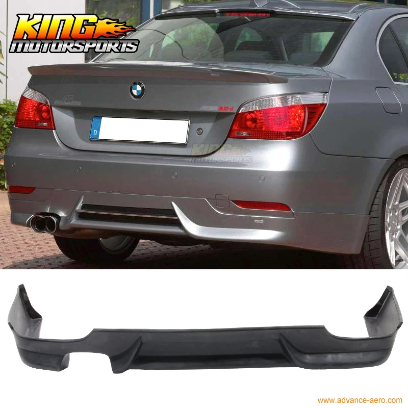 

FOR 04-06 BMW E60 5-Series Black Poly Urethane Rear Bumper Lip Spoiler Bodykit