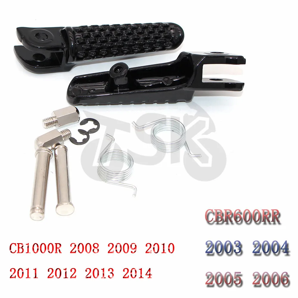 

Front Footrests Foot pegs For Honda CBR600RR CBR 600 RR 2003-2006 CB1000R CB 1000 R 2008-2014