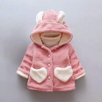 

Europe and America Autumn and winter new round neck long-sleeved cloak type woolen warm children's coat