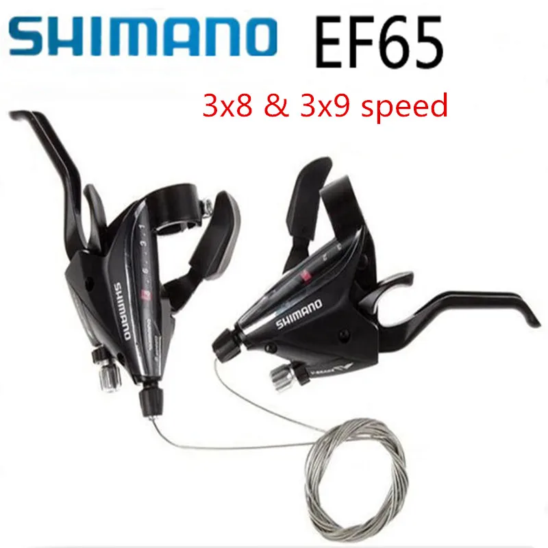 

SHIMANO ST EF65 shifters 3x8 & 3x9 speed MTB mountain bicycle Shifter Lever Switch Left and Right shift Cable Bicycle Parts