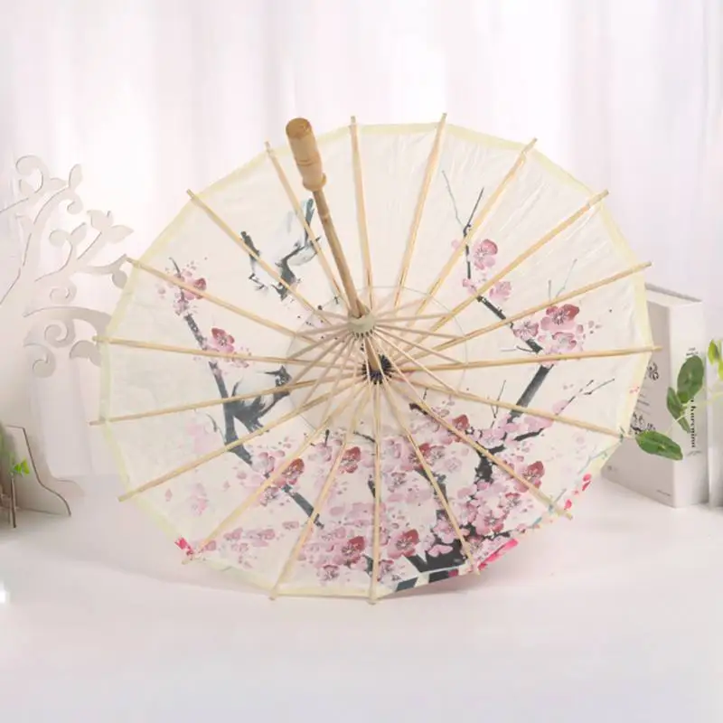 Классический бумажный зонтик японская гейша фото реквизит Китайский Стиль масляной бумаги зонтик цветок и картина с птицами уличное украшение