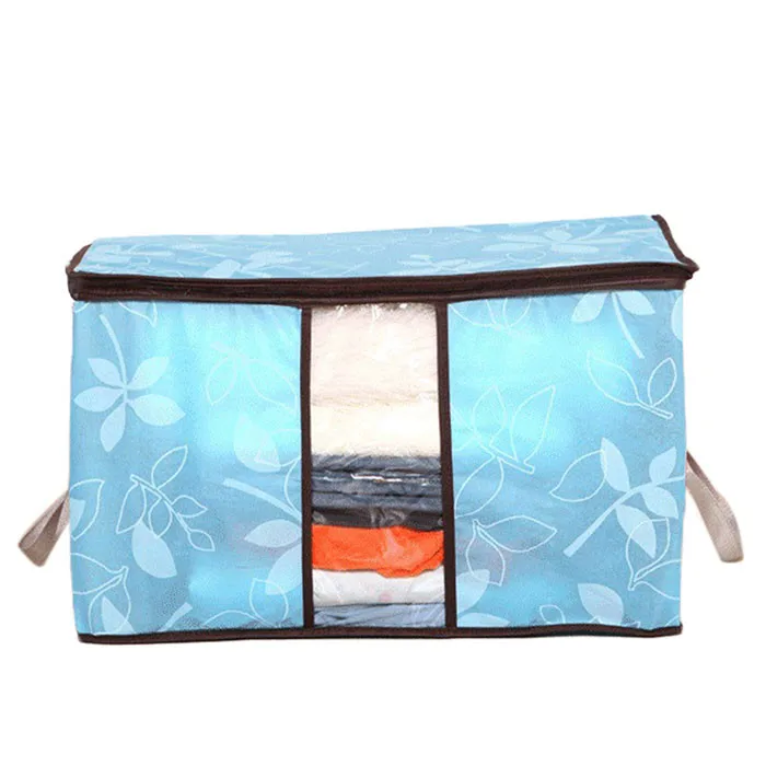 

Fold Dust-proof Portable Foldable Protection Storage Organization/Designer Flower Printed Quilt Storage Bags Easy Carry Home