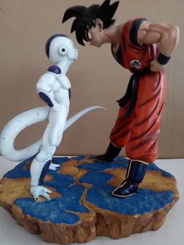 

MODEL FANS Anime Dragon Ball Z 30cm Son Goku VS 25cm Freeza Resin GK Action Figure Toys