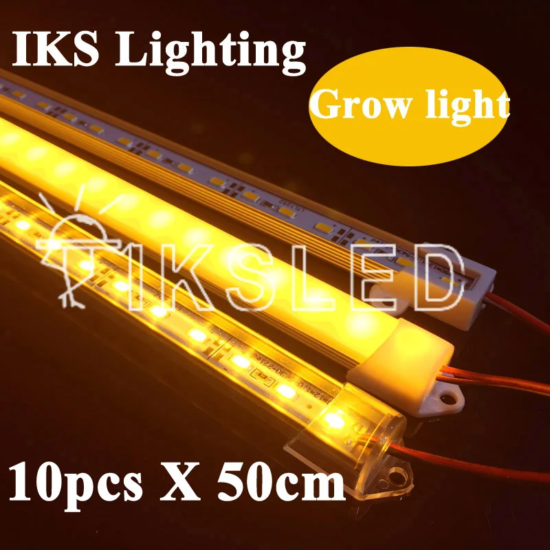 

10pcs*50cm 5730 led rigid strip Full spectrum RED And BLUE LED Grow Light Hydroponic Green House Garden Flower Light LED Plant