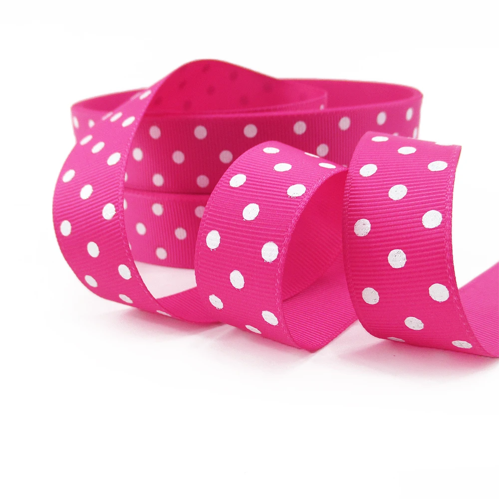 David Accessories 22 мм, цветные блестящие точки корсажная лента 50 ярдов, DIY упаковки и hairbow аксессуары для одежды, 50Yc3336