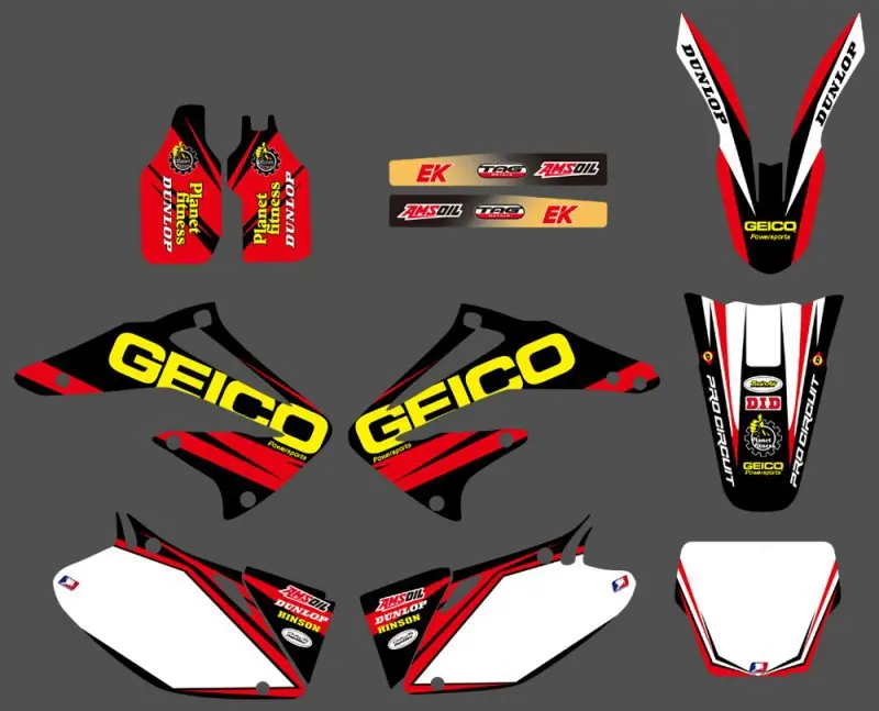 2002-2004 HONDA CRF 450R GRAPHICS KIT DECALS DECO STICKERS CRF450R 450 R 2003 