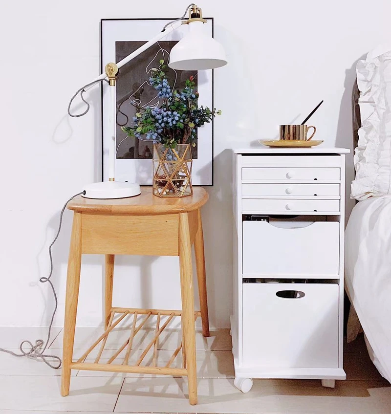 Us 250 0 Louis Fashion Dressers Table Bedroom Small Apartment Mini Folding And Flipping Net Red Mobile Cabinet In Dressers From Furniture On