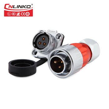 

Cnlinko UL CE ROHS Approved 3 Pin DH-20 Waterproof M20 3PIN Connector For Motorcycle Electrical Auto Car Military LED Equipment
