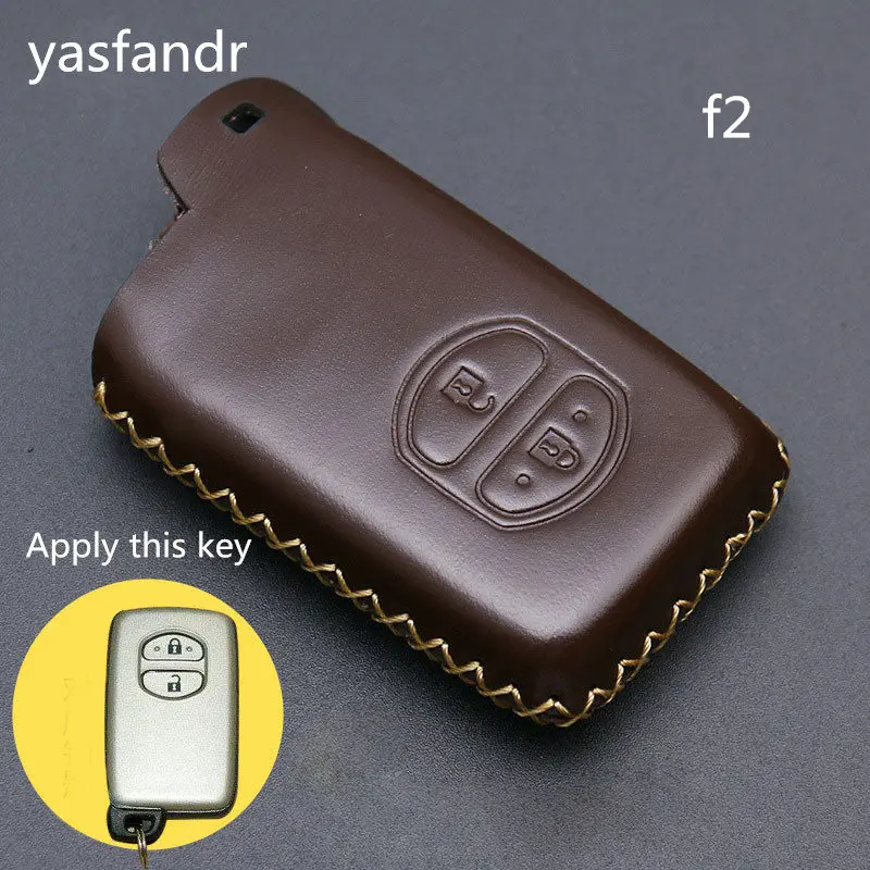 

2 Buttons Car Key Holder Case Cover for TOYOTA Camry Highlander Crown Prado Land Cruiser Hilux Prius car key cover shell