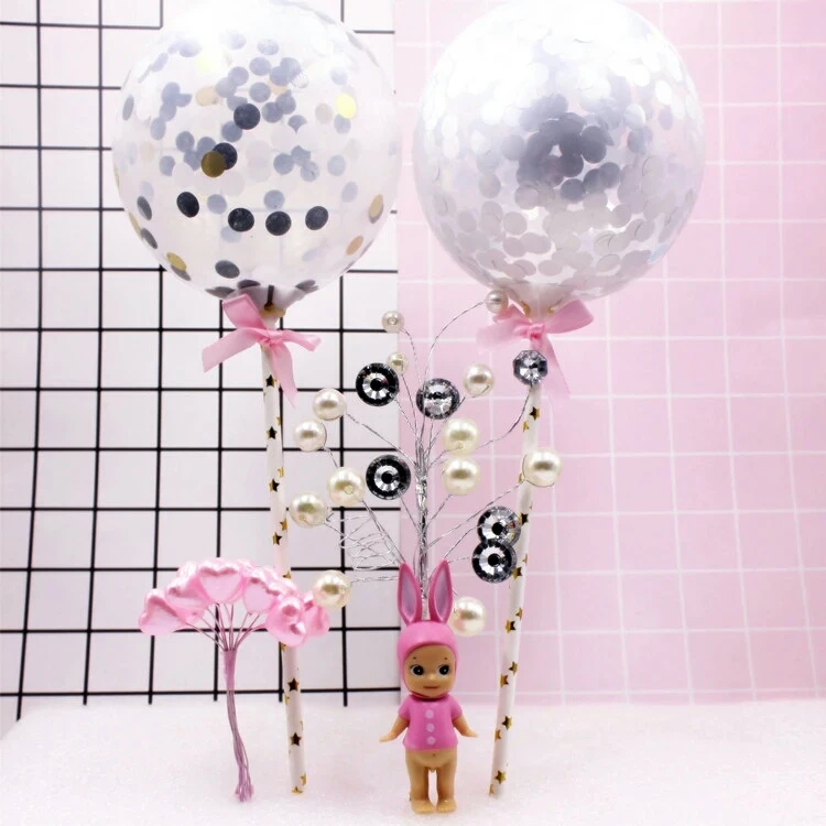 5inch Small Latex Baloon Wedding Decoration Inflatable Clear Confetti Balloons Kid Birthday Party | Дом и сад