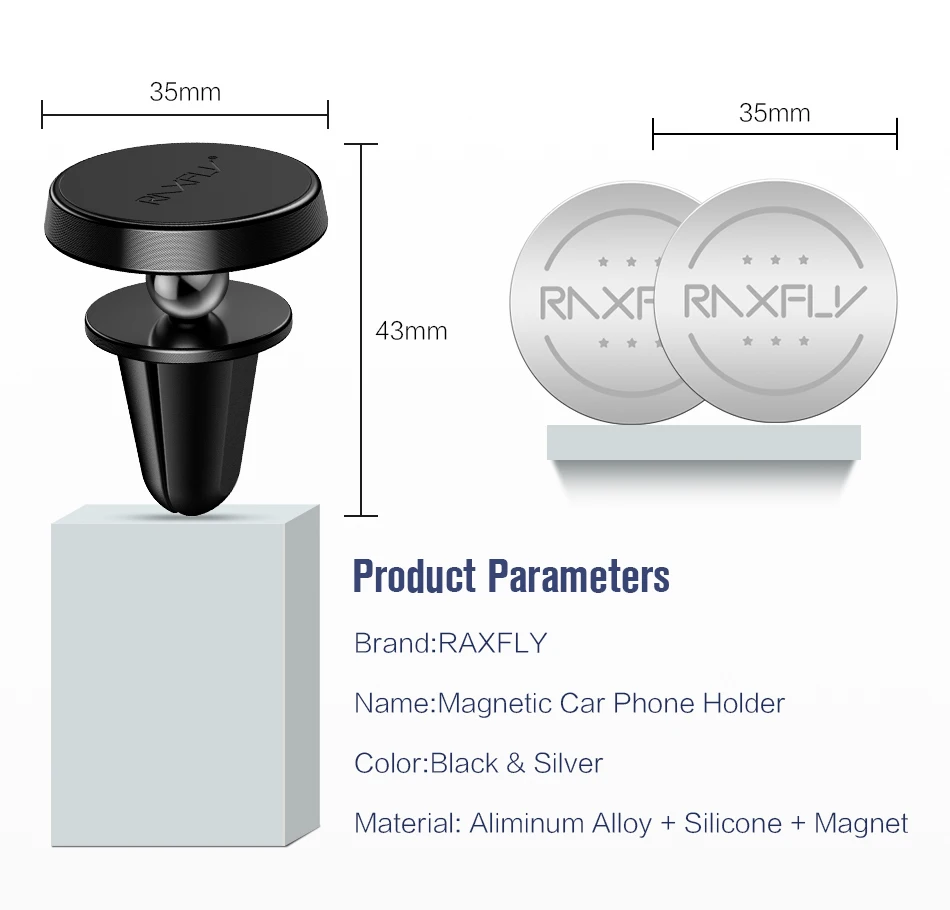 RAXFLY 360 Магнитная автомобильный держатель телефона для iPhone samsung Автомобиль Air Vent магнитный держатель для мобильного телефона в автомобиле gps универсальные держатели Воздух держатель для телефона в машину