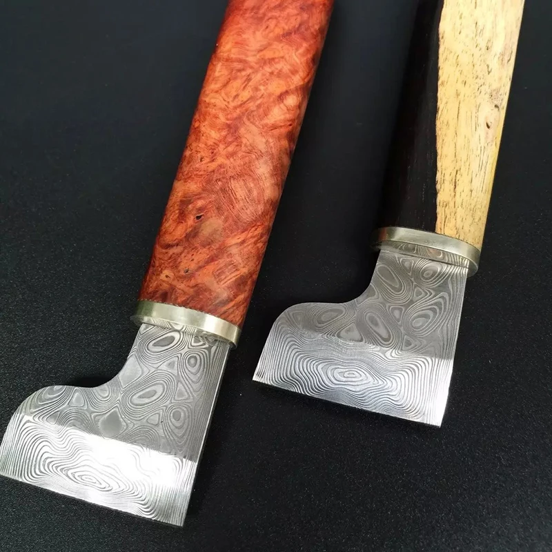 

designer high quality handmade leather craft cutter knife with Damascus steel