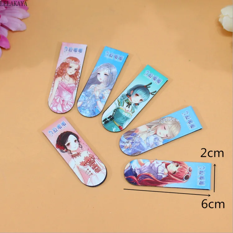 

20pcs/set Cartoon Creative Miracle Nikki 5v5 Arena Game Game Anime Action Figure Printed Metal Mini Magnetic Bookmark Doll 6cm