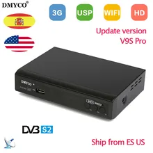 DVB S2 V9S PRO TV Receptor Full HD 1080p Satellite Decoder Support BissKey Powervu Youtube Clines